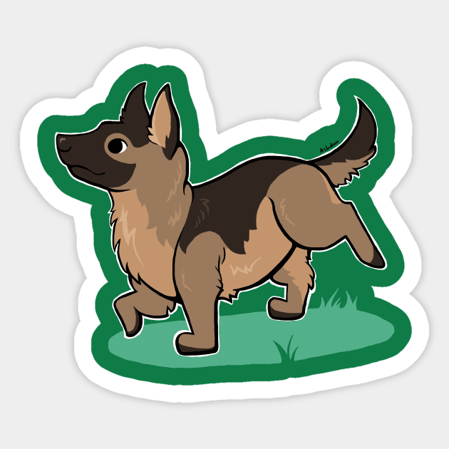 German Shepherd Sticker by Ashdoun